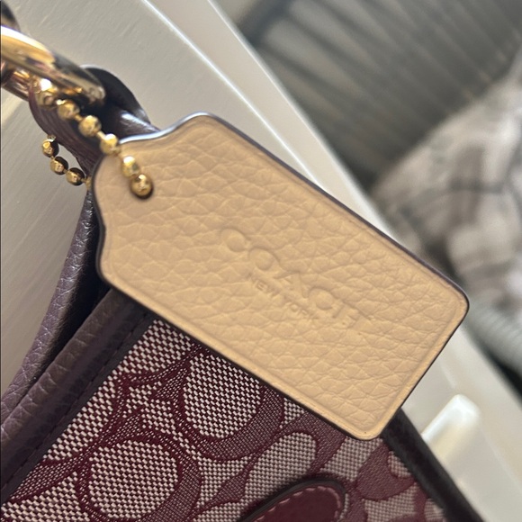 Coach Burgundy and Pink Crossbody Bag - Picture 3 of 5